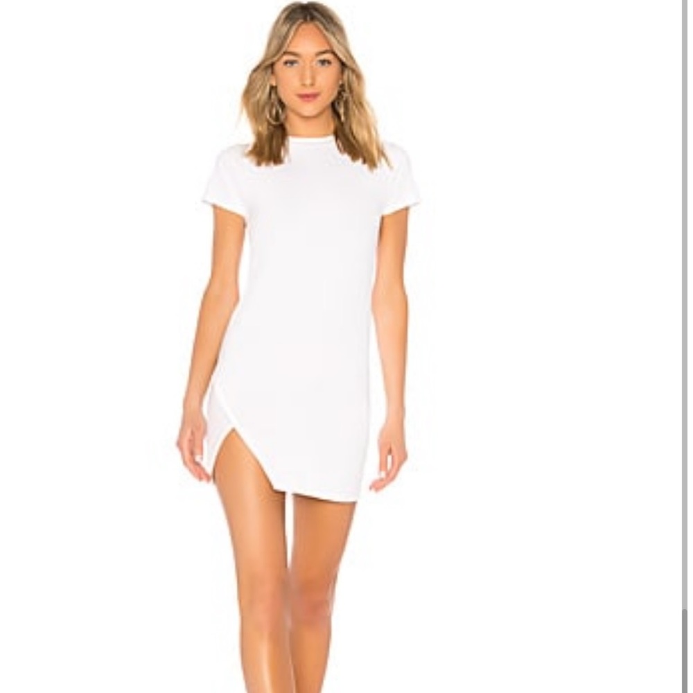 White tee shirt dress